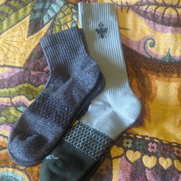 Bombas Other - 🩵💙Bombas Gray and Dark Green Casual Socks